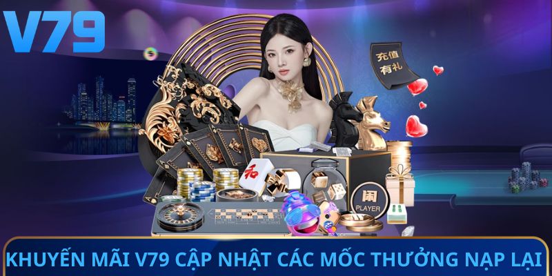 Khuyến mãi V79 cập nhật các mốc thưởng nạp lại 